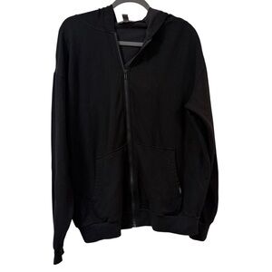 Eddie Bauer full zip mens hoodie black XL classic essential